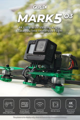 GEPRC Mark5 DC HD 5" FPV Drone (6S / DJI O3 / Orange / PNP)