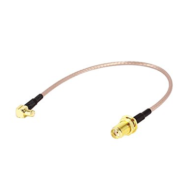 MMCX 90° to SMA or RP-SMA Antenna Extension Cable