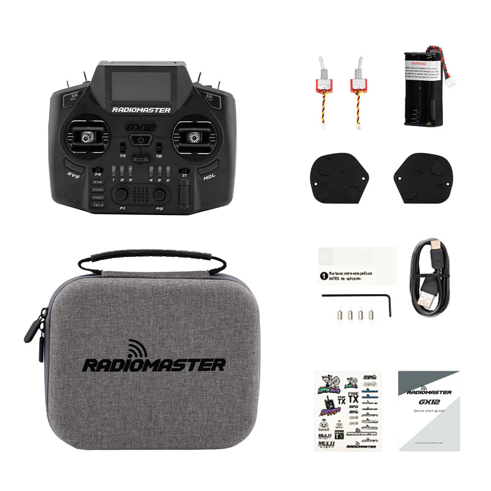 RadioMaster GX12 Dual-Band 2.4GHz/900MHz Gemini-X Radio Transmitter (ELRS)