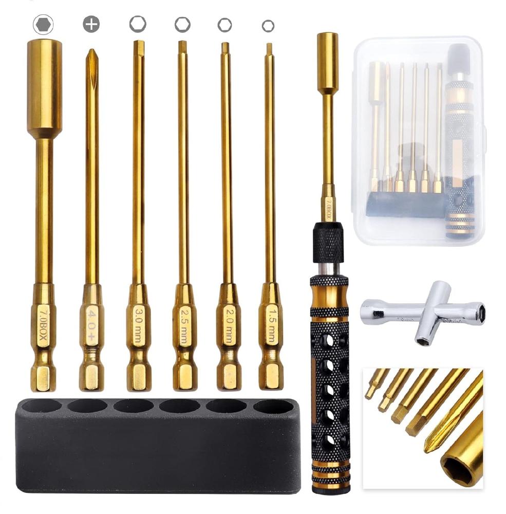 HobbyPark 6-in-1 Wrench & Driver Tool Set