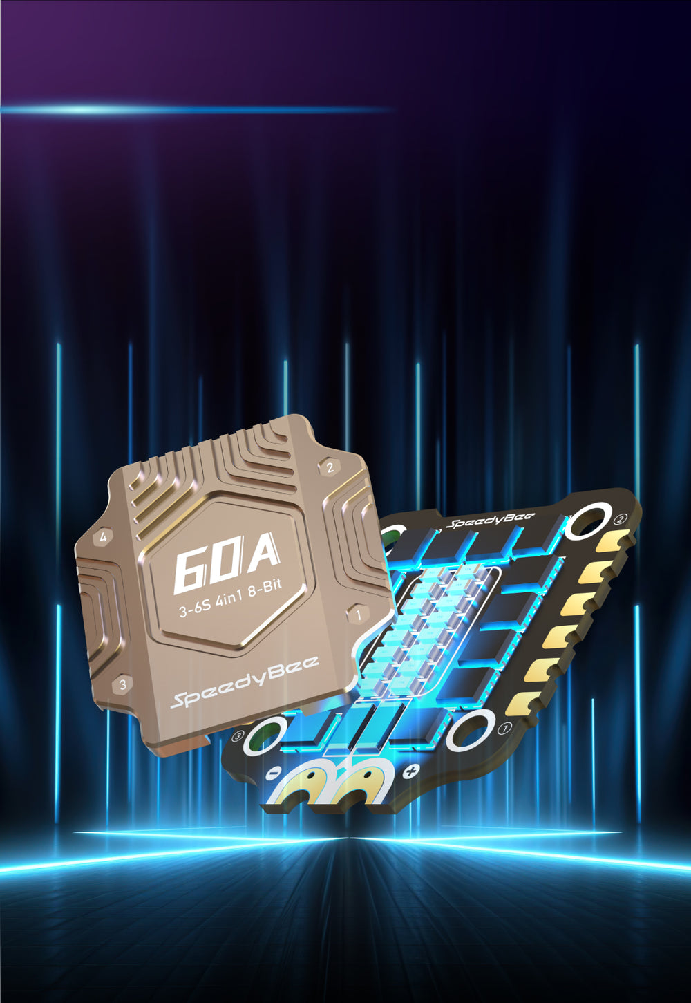 SpeedyBee BLS 60A 4-in-1 ESC (30x30 / BLHeli_S / 3-6S)