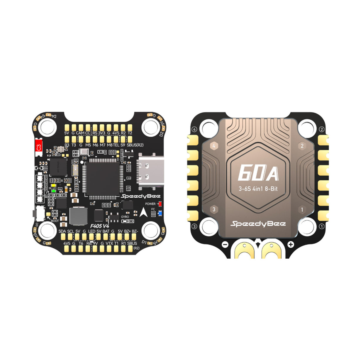 SpeedyBee F405 BLS V4 Stack (60A / 30x30 / BLHeli_S / 3-6S)