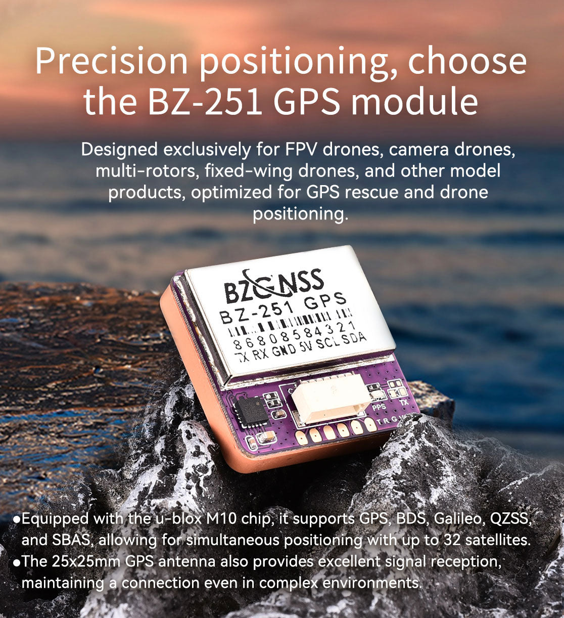 Speedybee BZGNSS BZ-251 GPS with 5883 Compass