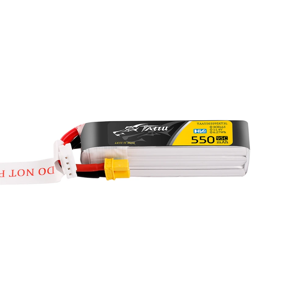 Tattu 3S HV / 550mAh / 95C / 11.4V / XT30 Long-Pack LiPo Battery