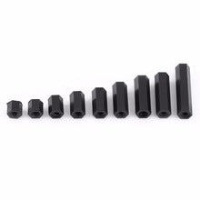M3 Nylon Double-Pass Hex Standoff (4pcs / Black / Multiple Sizes) | RC-N-Go