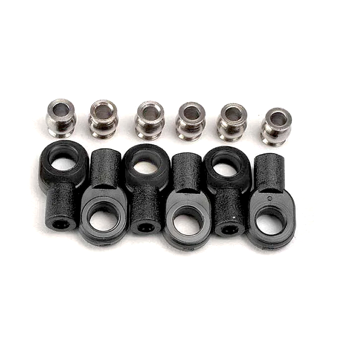 Traxxas Short Rod Ends w/ Hollow Balls (#2742X / 12pcs)