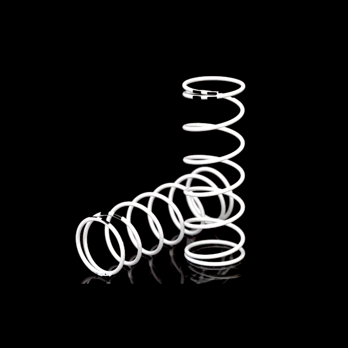 Traxxas White Shock Springs (#7446 / GTR XX-Long / 1 Pair)