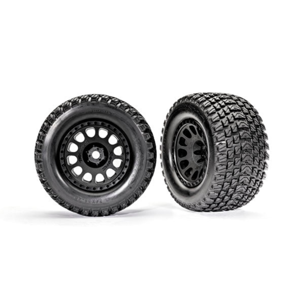Traxxas 4WD Gravix Tire & Wheel Set (#7872 / 17-24mm  Hex / 2pcs)