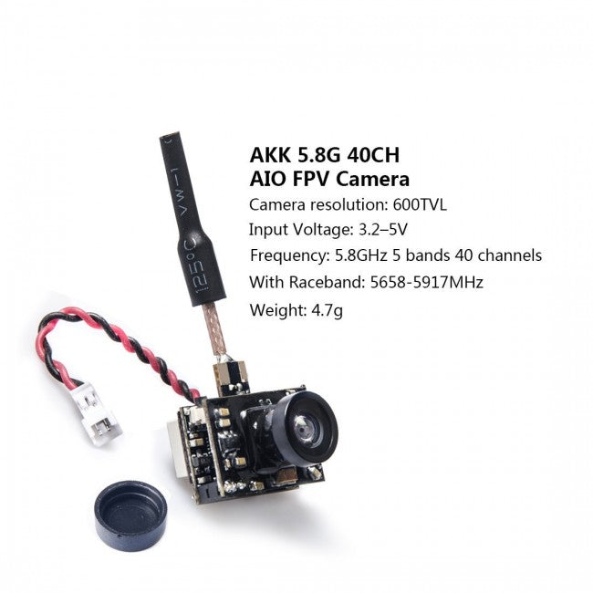 AKK BA2 Micro AIO Camera (5.8Ghz / 40CH / 200mW) | RC-N-Go