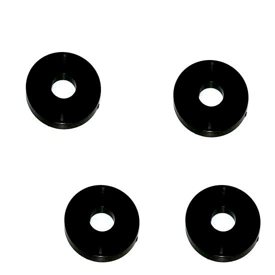 M2 Self-Adhesive Nylon Washers (4pcs / Black) | RC-N-Go