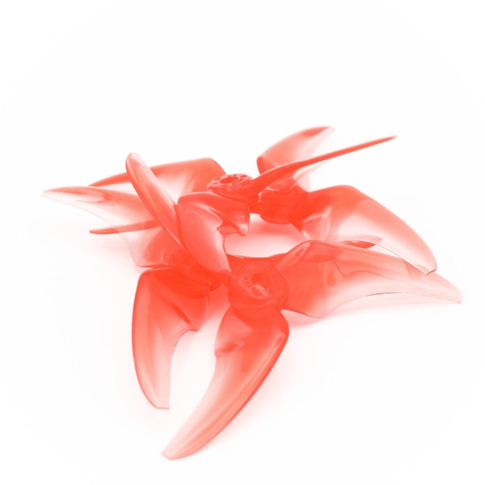 Avan Scimitar 4 x 2.8 Tri-Blade 4" Propellers (Red) | RC-N-Go