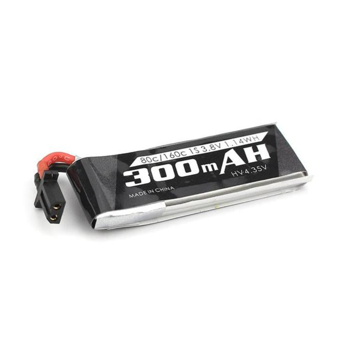Emax HV 1S / 300mAh / 80C / 3.8V LiPo Battery w/ GNB27 (Single or Set of 6) 1pc