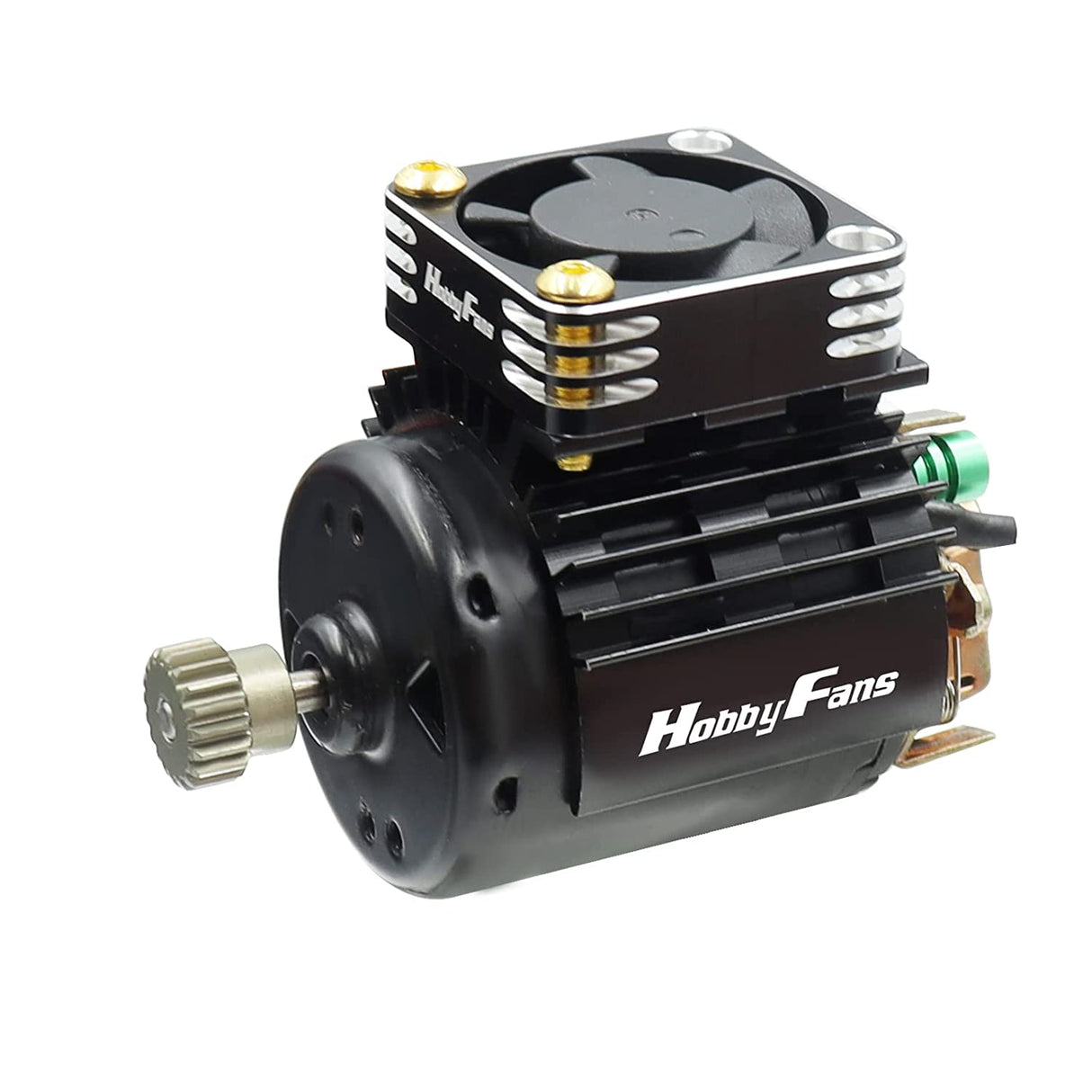 HobbyFans Aluminum Motor Cooling Heatsink/Fan Combo (27mm Fan / 28000 RPM / 5-8.5V)