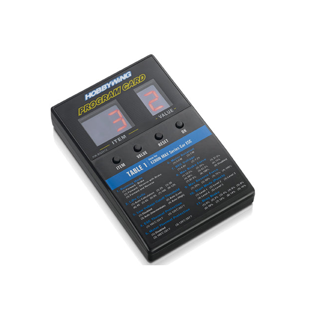 HobbyWing LED Program Card