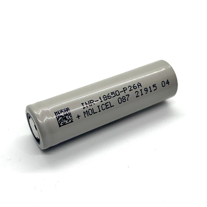 zz- Molicel P26A 18650 / 2600mAh / 35A Li-Ion Battery | RC-N-Go