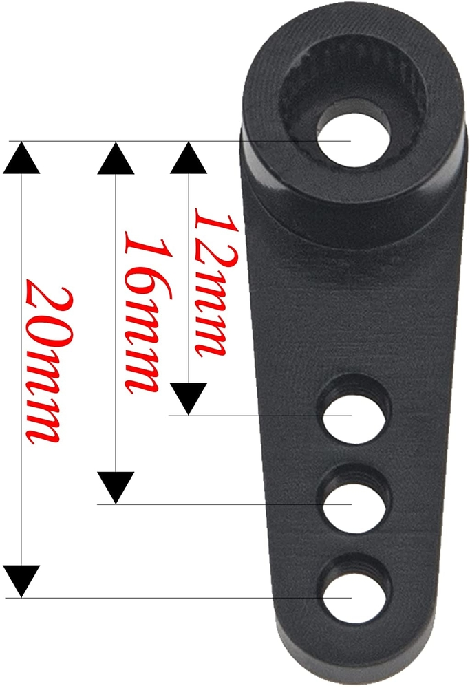 (*) Metal Servo Horn (25T / Black) | RC-N-Go