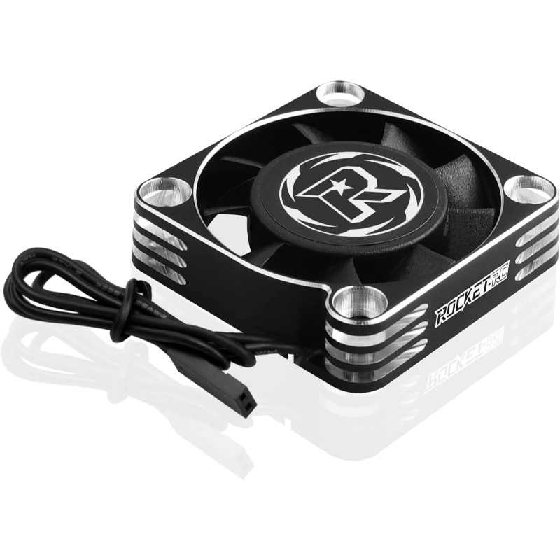 Rocket-RC Aluminum Motor & ESC Cooling Fan V2 (30mm / 28000 RPM / 5-8.5V)