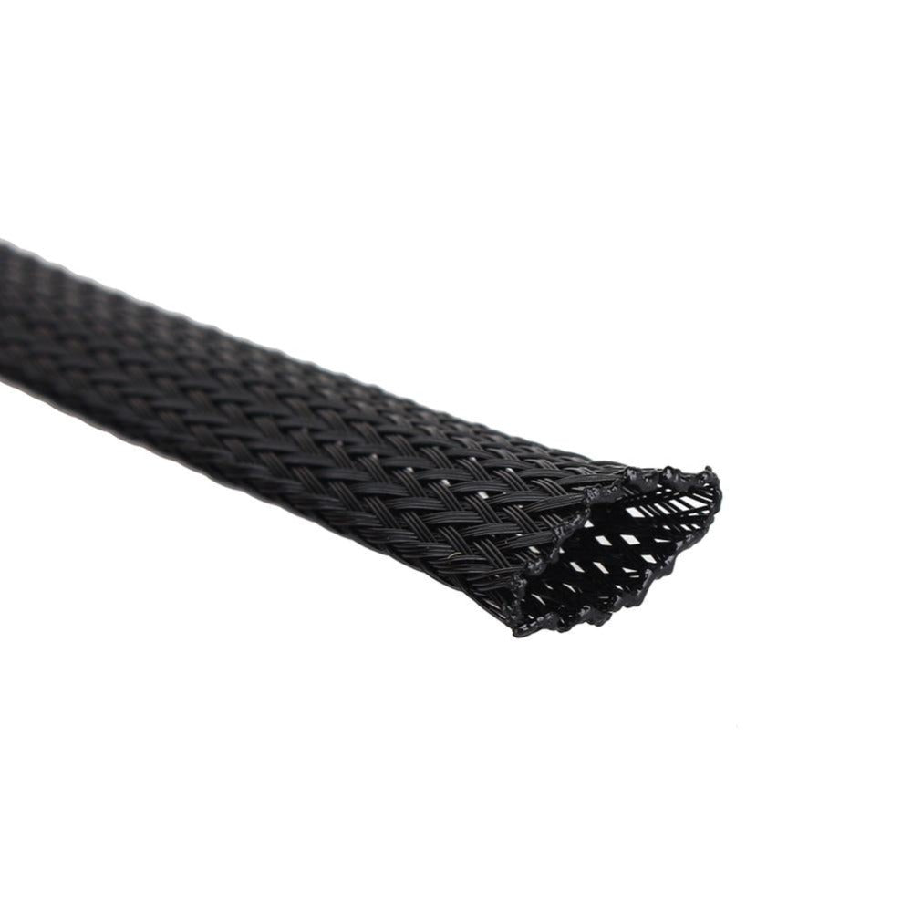 Braided Mesh Cable Sleeve (10mm x 16" / Black)