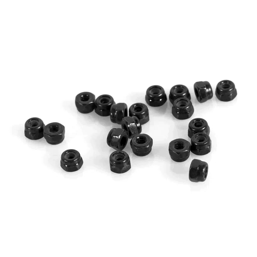 M2 Lock Nut Set (Black / 20pcs)