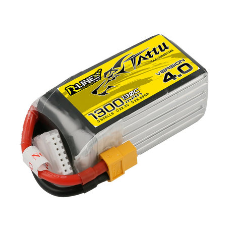 Tattu R-Line 6S / 1300mAh / 130C / 22.2V / XT60 LiPo Battery | RC-N-Go