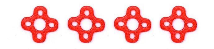 TPU Motor Mount Dampener for 11xx Motors (4pcs / Black, Clear or Red) | RC-N-Go