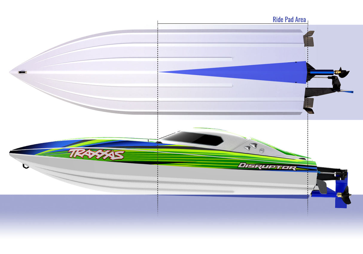 Traxxas 26" Disruptor Brushless 4S Racing Boat (Self-Righting / Multiple Colors / ARR)
