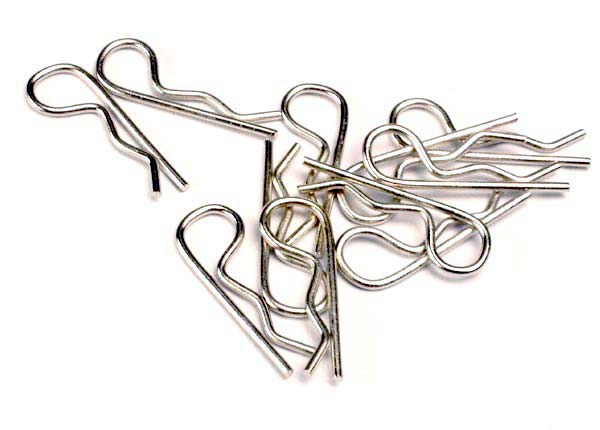 Traxxas Standard Body Clips (#1834 / Silver / 12pcs)