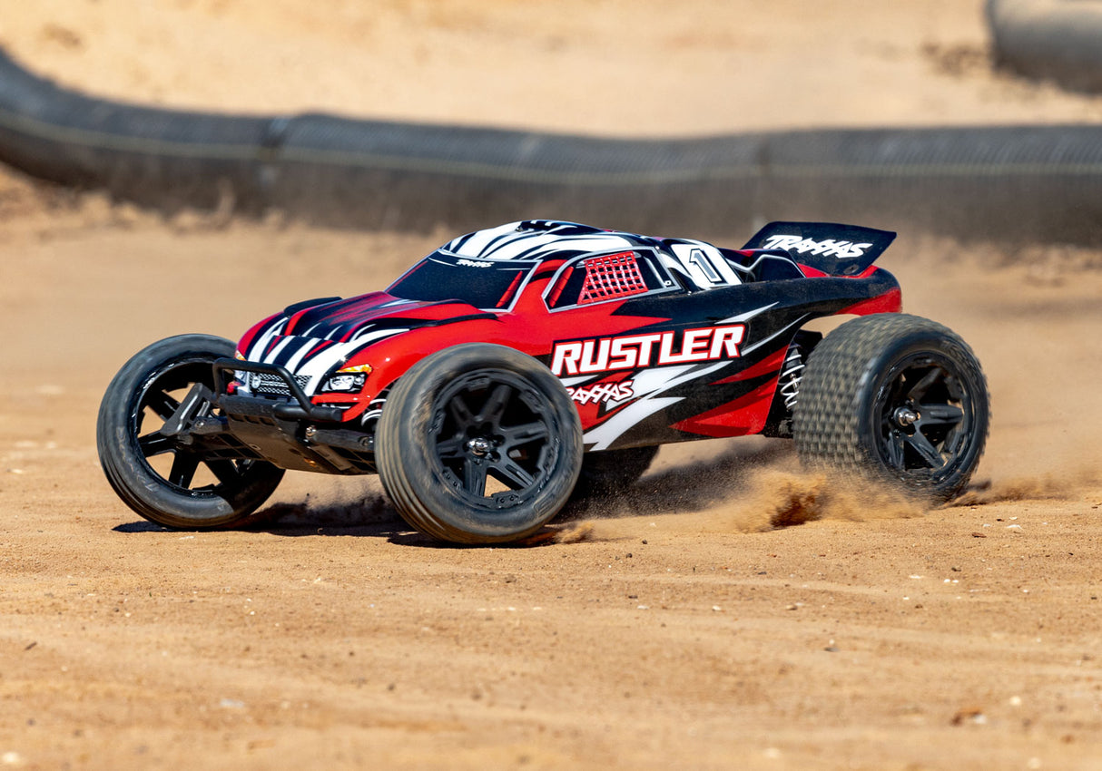 Traxxas 1/10 Rustler HD Clipless XL-5 2WD Stadium Truck (Brushed / Multiple Colors / RTR)