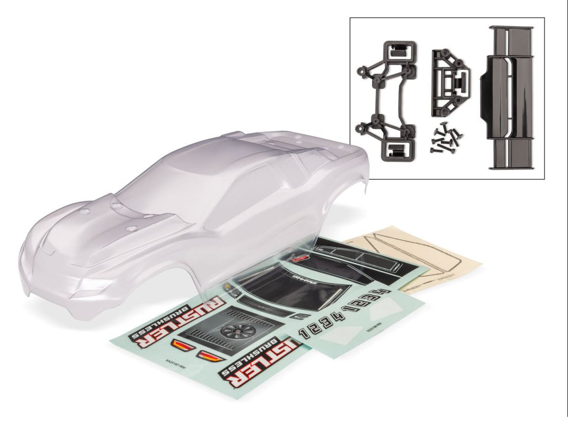 Traxxas Rustler 2WD Clear Body (#3780)