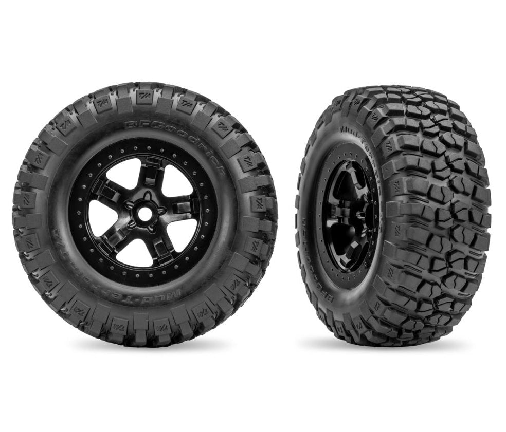 Traxxas BFGoodrich Tire & Black SCT Front Wheel Set (#5879 / 3.0" / 12mm Hex / 2pcs)