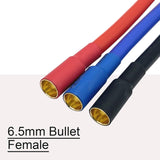 6.5mm to 6.5mm Bullet Connector Extension Cable Set (10AWG / 4-inch / 3pcs)