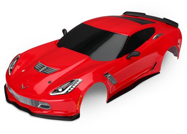 Traxxas 4-Tec 2.0 Chevrolet Corvette Z06 Red Body (#8386R / Pre-Applied Decals)