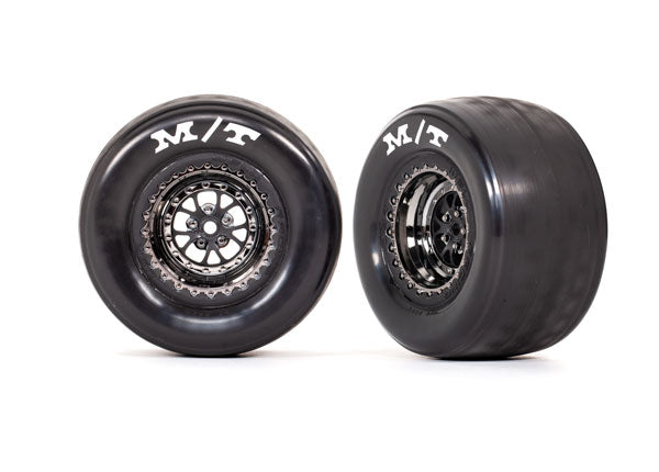 Traxxas MT ET Rear Drag Tire/Wheel Set (#9475X / 3.0" / 12mm Hex)