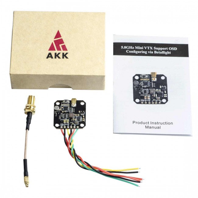 AKK FX3 Ultimate Mini Video Transmitter (20x20 / 600mW / MMCX to U.FL)