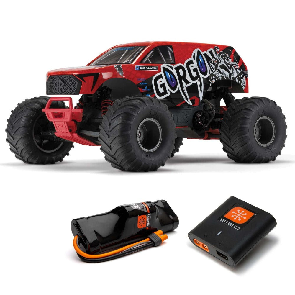 ARRMA 1/10 Gorgon Mega 550 4X2 Monster Truck (Brushed / Red / RTR)