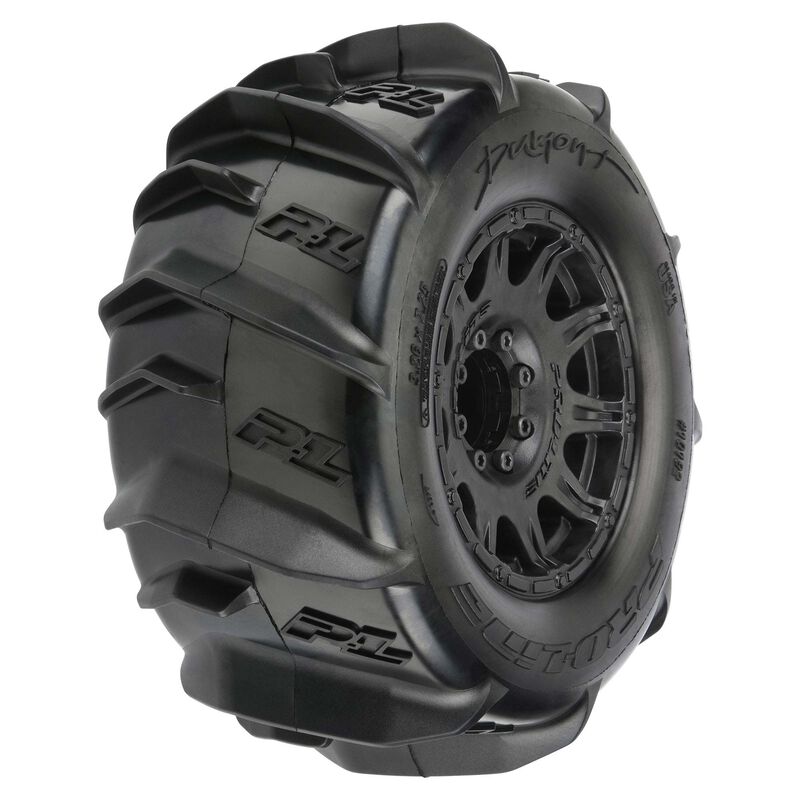 Pro-Line Dumont Paddle MTD Tire & Wheel Set (3.8" / 17mm Hex / 2pcs)