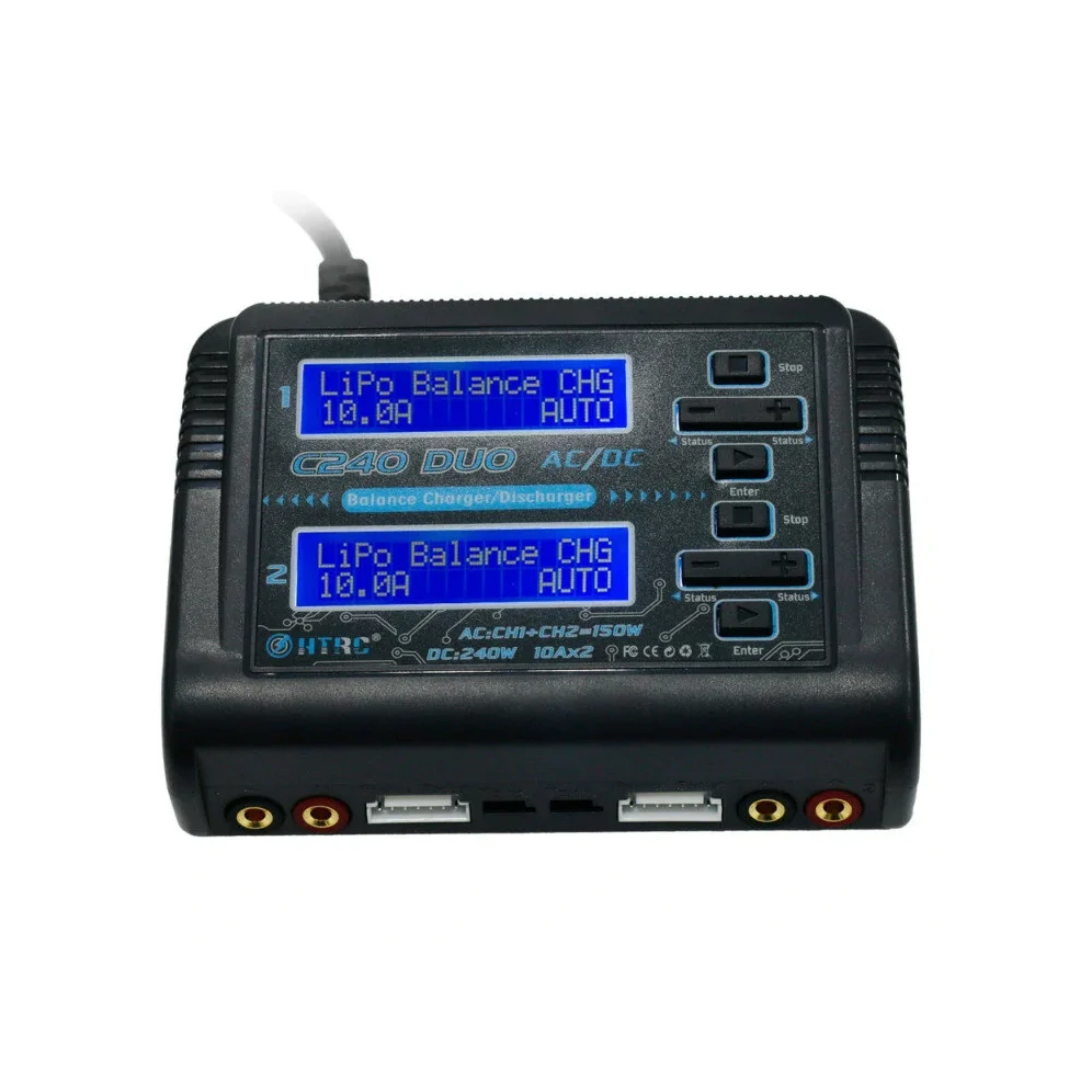HTRC C240 Duo Battery Balance Charger/Discharger (Dual Charging / 10A / 150W)