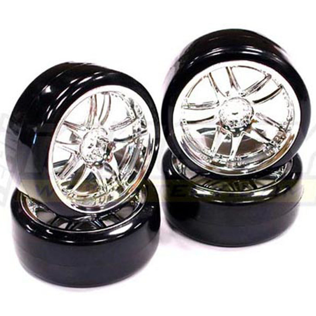Integy Type3 Tire and Wheel Set for Drift Cars (2.4" / 12mm Hex / 4pcs)