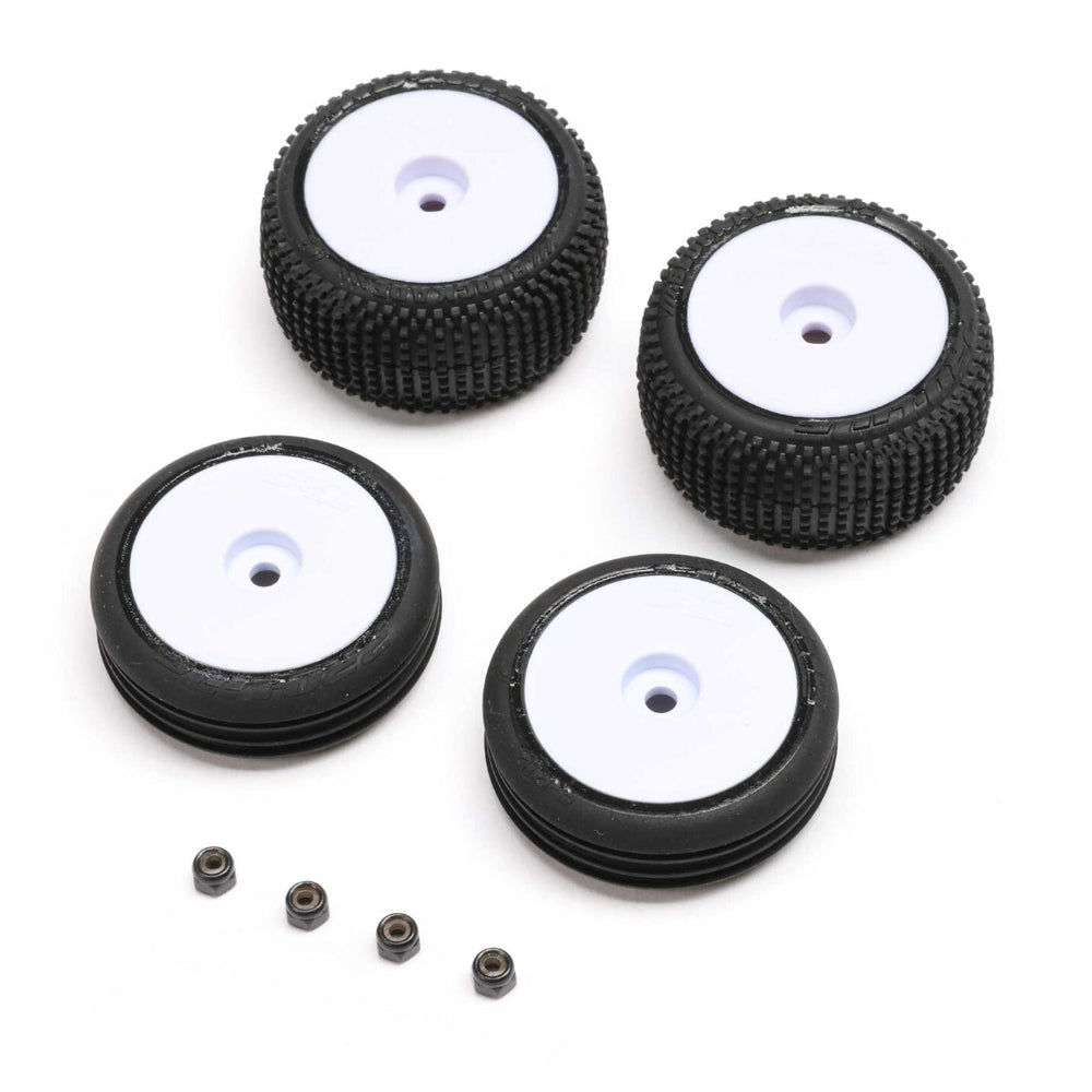 Losi Tire/Wheel Set for Micro-B (1.0" / 7mm Hex / 4pcs)