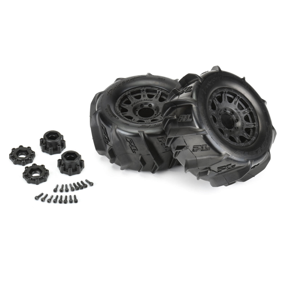 Pro-Line Dumont Paddle MTD Tire & Wheel Set (3.8" / 17mm Hex / 2pcs)