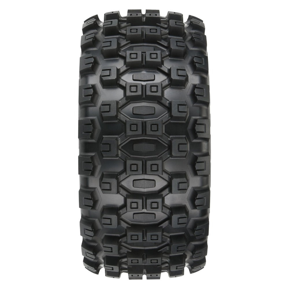 Pro-Line Badlands MX57 Tires & Raid Wheel Set (5.7" / 24mm Hex / 2pcs)