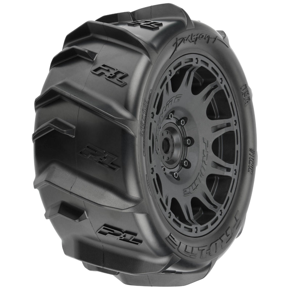 Pro-Line Dumont Paddle MTD Tire & Wheel Set (5.7" / 24mm Hex / 2pcs)