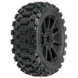 Pro-Line Badlands MX M2 Tires & Mach 10 Wheel Set (3.3" / 17mm Hex / 2pcs)