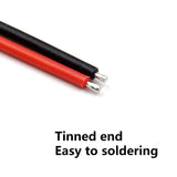 JST-DS 2.0mm "Losi Micro" Connector Set w/ Wires (Male & Female / 22AWG / 1 Pair)