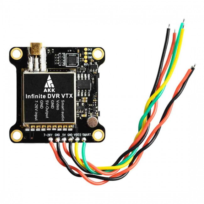 AKK Infinite DVR 5.8GHz Analog Video Transmitter (30x30mm / 1000mW / MMCX to SMA)