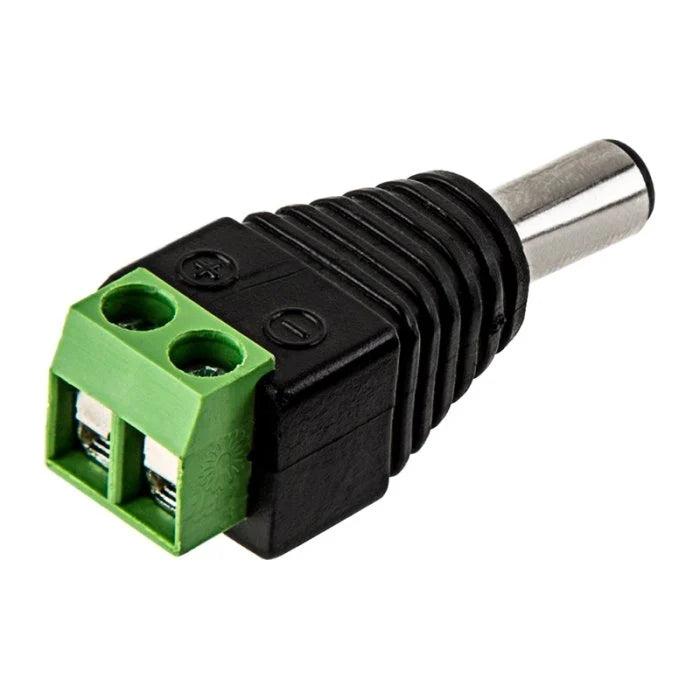 DC Barrel 2-Pin Terminal Block Adapter (5.5x2.1mm / Male or Female / 1pc)