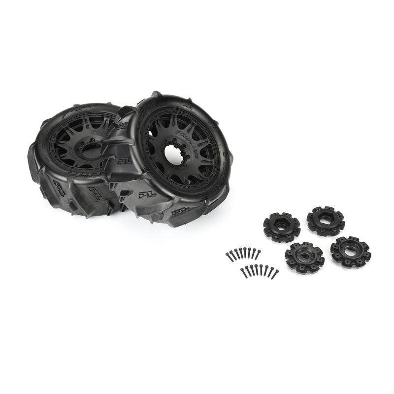 Pro-Line Dumont Paddle MTD Tire & Wheel Set (5.7" / 24mm Hex / 2pcs)