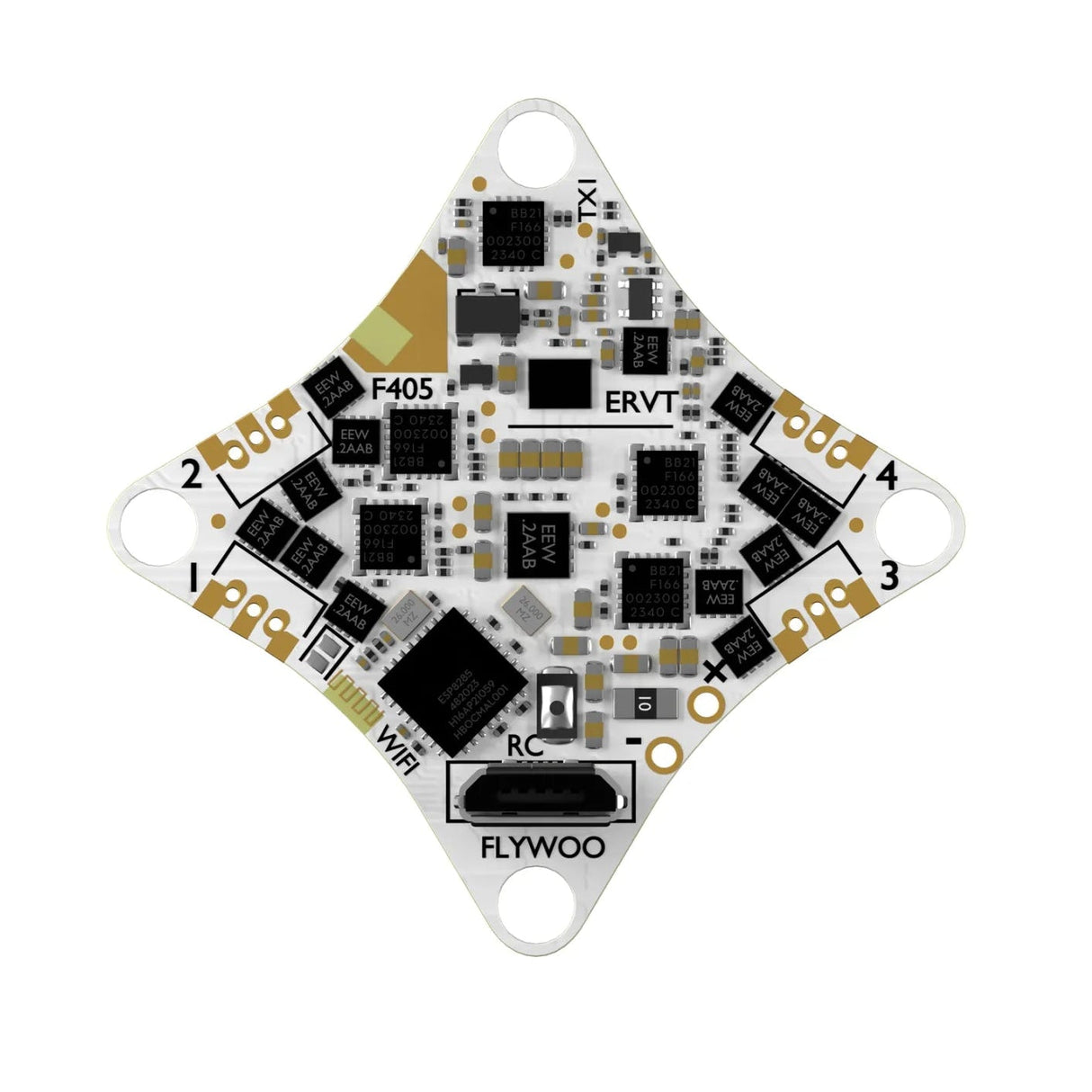Flywoo GOKU F405 ERVT / 5A / 400mw VTX / 25x25 AIO Flight Controller w/ ELRS (BlHeli_S / 1S)