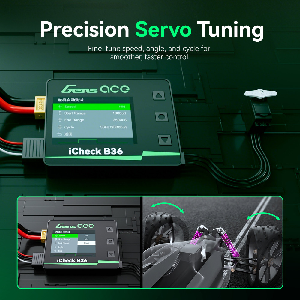 Gens Ace iCheck B36 Multi-Function Smart Battery Checker