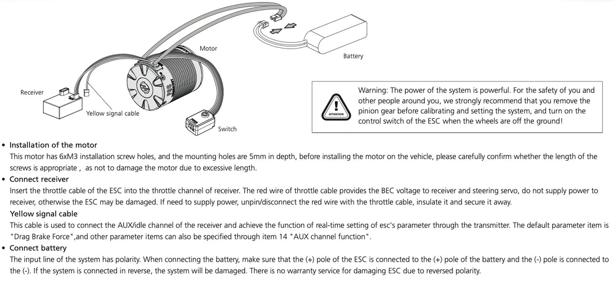 HobbyWing QUICRUN Fusion Pro Elite / 2300KV 2-in-1 Brushless Motor/ESC System (3mm Shaft / 2-4S / XT60)